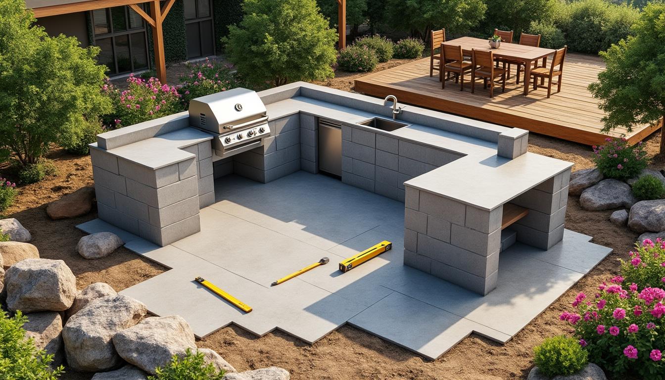 Cuisine Extérieure En Boue Pour Enfants - Avec Auvent, évier Amovible, Outils De Jardinage Et Pot De Fleurs