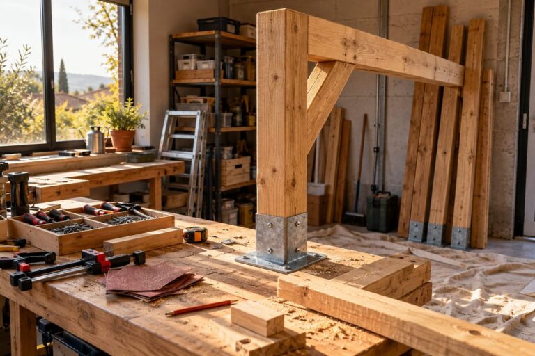 Avant l’hiver gersois : monter une pergola bois soi-même